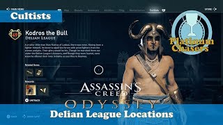 Delian League  Cultist Locations  Assassins Creed Odyssey [upl. by Elmo949]