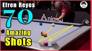 The Magician Efren Bata Reyes Top 70 Career Best Shots [upl. by Marji]