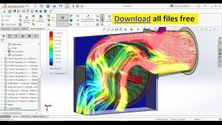 Learn Step by Step How to do Flow Simulation in SolidWorks on Cross Flow Turbine [upl. by Dulcia]