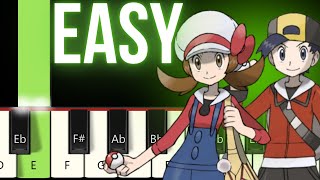 Pokémon HeartGold amp SoulSilver  Goldenrod City EASY Piano tutorial [upl. by Yemerej]