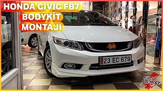 Honda Civic FB7 Bodykit Montajı  ŞNT GARAGE FARKIYLA [upl. by Lisk]