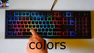 Razer Ornata Chroma  My custom effects part 1 Synapse 2 only [upl. by Marijane640]