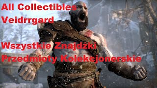 God of War All Collectibles Veidrrgard Wszystkie Znajdźki Przedmioty Kolekcjonerskie [upl. by Eb]