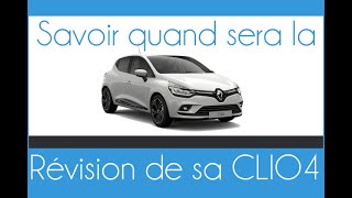 Comment savoir quand sera la révisionvidange sur une CLIO 4 [upl. by Fugate]