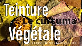 Teinture textile végétale au curcuma [upl. by Laefar597]