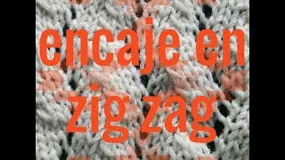 Punto de Encaje en Zig Zag  Soy Woolly [upl. by Eelrebmyk]