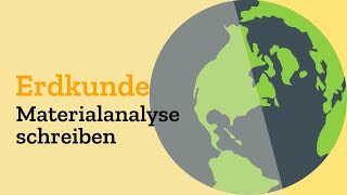 Materialanalyse amp Lokalisation in Erdkunde  Aufgaben im Abitur in Geographie mit Themen Klausur [upl. by Elaine]