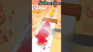 Food Slicer Game video Level 100shortvideo games sportsgameshort [upl. by Aihsekram811]