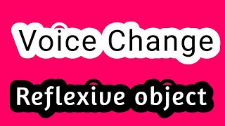 Voice Change of Reflexive Object with Example [upl. by Trixie213]