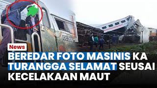 BEREDAR FOTO Masinis KA Turangga yang Masih Selamat Keluar dari Kereta yang Kecelakaan [upl. by Lydia]