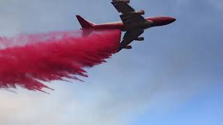 Super Tanker Drops Fire Retardant Over Chico California [upl. by Ettennaj583]