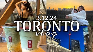 toronto vlog day 5  31224 AGO juicy dumpling le gourmand gong cha riverdale park [upl. by Crissy]