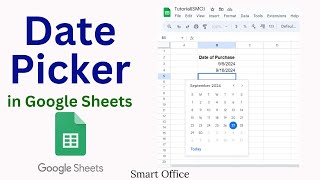 How to Use Date Picker Calendar in Google Sheets [upl. by Sidoma]