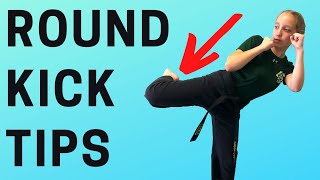 HOW TO DO A KARATE ROUNDHOUSE KICK  Tutorial [upl. by Aletta]