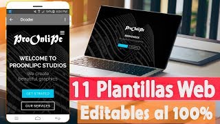 PLANTILLAS WEB RESPONSIVE para Editar al 100 Completamente Gratis  HTML5 Y CSS3 2020 ✔️ [upl. by Llehcam]