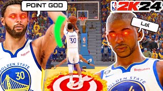 STEPH CURRY IS SHOOTING FROM HALF COURT NBA 2K24 PLAY NOW ONLINE GAMEPLAY [upl. by Yecnuahc]