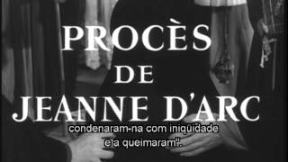 Trailer  O Processo de Joana DArc de Robert Bresson [upl. by Dahsra]