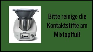 Bitte reinige die Kontaktstifte am Mixtopffuß [upl. by Thirion]