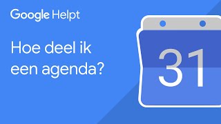 Hoe deel ik een Google Agenda  Google Helpt [upl. by Whetstone700]