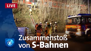 SBahnen in Bayern kollidiert Ein Toter viele Verletzte bei Schäftlarn [upl. by Ainegue]