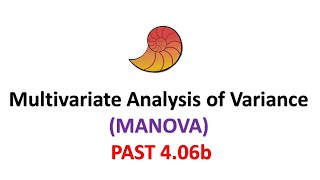 Multivariate Analysis of Variance MANOVA in Past  Statistics  Statistics Bio7 [upl. by Kaenel]