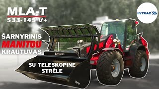 MANITOU šarnyrinis krautuvas su teleskopine strėle – MLAT 533145 V pristatymas [upl. by Gal965]