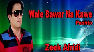 Wale Bawar Na Kaway  Zeek Afridi  Pashto Song  HD Video [upl. by Araht]