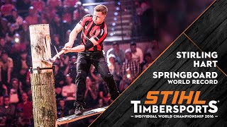 Springboard World Record  STIHL TIMBERSPORTS® [upl. by Nytsirt505]