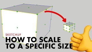 How to Scale to a Specific Size in Sketchup [upl. by Kean]