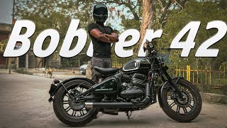 All About JAWA Bobber 42 Performance Style and More  Ride review [upl. by Raffaj6]