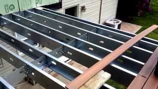 Steel Frame Deck in Wayne New Jersey by BERGEN DECKS [upl. by Nosnorb]