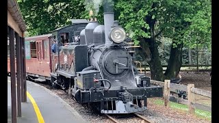 Belgrave to Gembrook and return behind steam locomotive 8A [upl. by Alrick]