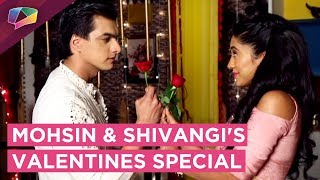 Mohsin Khan And Shivangi Joshi Have A Fun Valentines Celebration With India Forums [upl. by Ellimak]