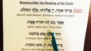 Blessing After Torah Reading  Transliteration [upl. by Ribaj]