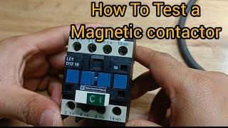 How To Test a Magnetic contactor  Electrical Rohit [upl. by Aeki]