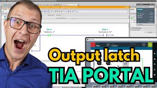 Output latch programming in TIA Portal for Siemens S71200 PLC [upl. by Acinahs]