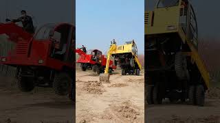 Agricultural fourwheeled excavator engineering machinery equipment fourwheeled transport vehicle [upl. by Livvy291]