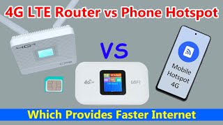 Speed Test 4G LTE Router vs Phone Hotspot Which is Faster [upl. by Airual51]