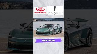 pininfarina battista mahindra pininfarina battista vs bugatti chiron shortsfeed [upl. by Mehelhteb]