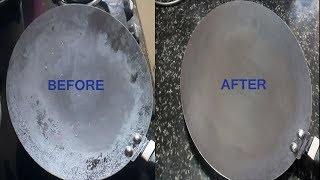 NONSTICK TAWA CLEANING AT HOMECLEANING TIPSHOW TO CLEAN NONSTICK PAN [upl. by Oberheim247]