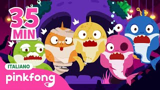 BEST Danza del Halloween Bimbo Squalo🦈ㅣCompilazioneㅣBaby SharkㅣPinkfong Canzoni per Bambini [upl. by Anivid]