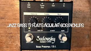 Sadowsky Bass Preampdi demo [upl. by Eidur981]