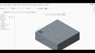 DIMENSION PATTERN IN CREO PARAMETRIC [upl. by Ocirne704]