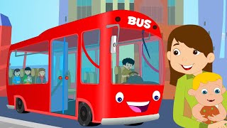 Les Roues Sur le Bus Comptines et Vidéos Dessins Dnimés [upl. by Schach202]