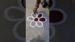 குட்டி கோலம் daily Rangoli Kolam design trending viral videorangoli [upl. by Daryl766]