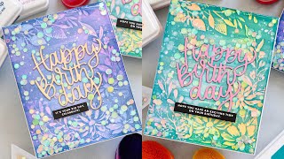 New Twist on the Popular Blackout Embossing Folder Technique with Nina for Simon Says Stamp [upl. by Yart]