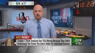 Jim Cramer on Tesla earnings The doubters were wrong the believers were right [upl. by Afra]