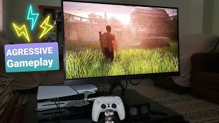 PS5 Slim 4K MONITOR AORUS FI27Q l AGRESSIVE Fights BRUTAL  The Last Of Us 2 [upl. by Toole87]