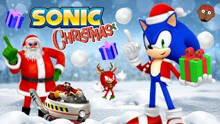 Sonic Christmas  Sonic the HedgeHog Run and Freeze  Sonic Christmas Kids Game  PhonicsMan Fitness [upl. by Eesak]