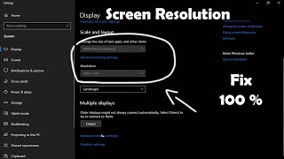 How to fix screen resolution problem windows 10 Easy Method [upl. by Ketchum]